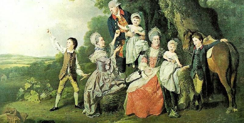 ZOFFANY  Johann the bradshaw family, c. Spain oil painting art
